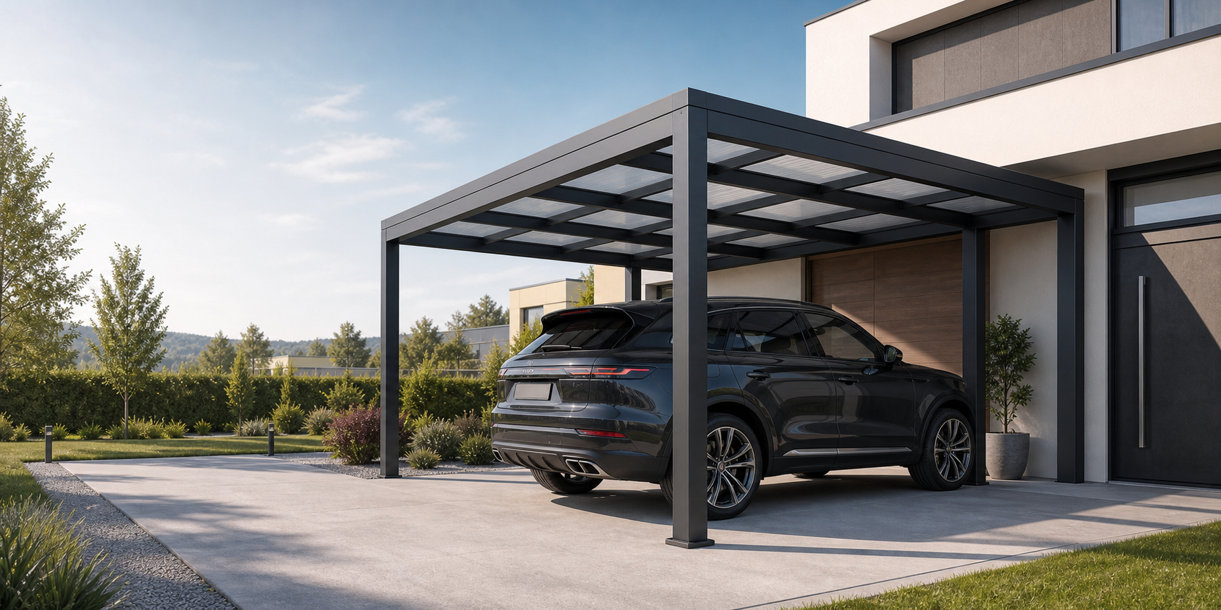 Standardowy carport stalowy